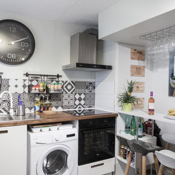 Rénovation et décoration d'un appartement Airbnb de Bordeaux.