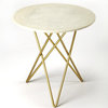 Butler Quantum White Marble Bunching Table