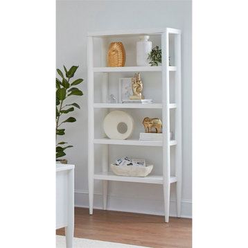 Pemberly Row Contemporary Open Etagere Office Etagere  White
