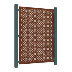 Corten Steel Parterre Panel - Home Fencing And Gates