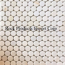 PR- 21PENNY ROUND CALACATTA GOLD - Mosaic Tile
