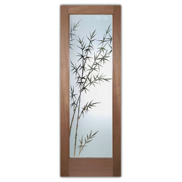 Front Door - Bamboo Forest - Mahogany - 36" x 96" - Book/Slab Door