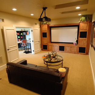 Traditional home cinema in Milwaukee.