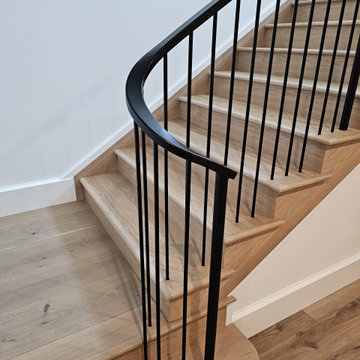 Project #119 | White Oak Staircase with Stacked Bullnose Detail