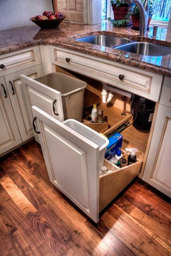 IKEA Garbage Bin Cabinets: Waste-Sorting Kitchen Design Tips