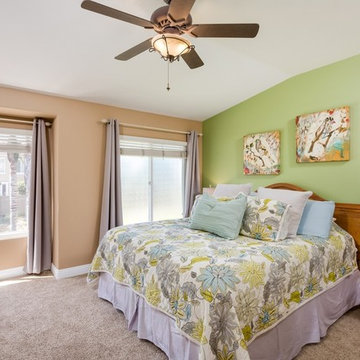 Staging to enlarge small square footage