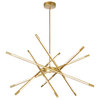 CWI Lighting 1375P31-6-602 Oskil LED Integrated Chandelier With Satin Gold