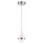 George Kovacs Lighting - George Kovacs Lighting P1453-077-L Silver Slice - 8.25" 9W 1 LED Mini Pendant - With light dancing through encased crystals and its skewed angles, Silver Slice takes modern orb lighting to the next level. A plethora of design styles from pendants, chandeliers and bath bars emphasize the unique modularity and adaptability of this intriguing lighting series.   Color Temperature:  Lumens: 667.1  CRI: 92  Rated Life: 25000 Hours  Canopy Included: Yes  Shade Included: Yes  Canopy Diameter: 5.12 x 5.12 x 1.57Silver Slice 8.25" 9W 1 LED Mini Pendant Chrome Plastic Sand CrystalUL: Suitable for damp locations, *Energy Star Qualified: n/a  *ADA Certified: n/a  *Number of Lights: Lamp: 1-*Wattage:9w LED bulb(s) *Bulb Included:Yes *Bulb Type:LED *Finish Type:Chrome