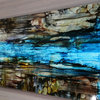 Brown and Blue Abstract Painting - River of Dreams by Jon Allen