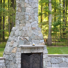 back yard fire place