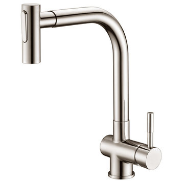 Dawn Single-Lever Pull-Out Spray Sink Mixer, Brushed Nickel