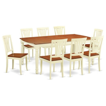 9-Piece Dining Room Set , Dining Table And 8 Dining Chairs