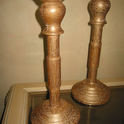 After - Crackle Painting Candle Holders - Candleholders