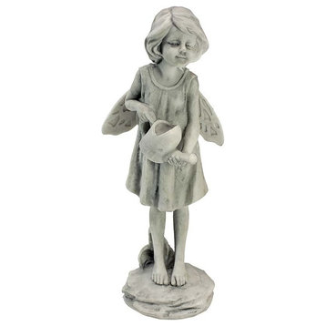 Rose Garden Fairy With Watering Can Statue