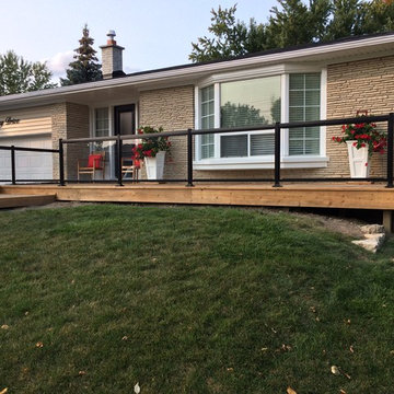 Aluminum and Glass Porch Railings - 123