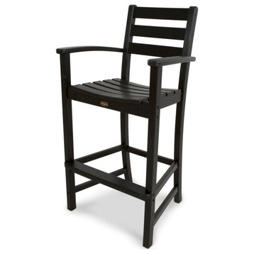 Monterey Bay Bar Arm Chair, Charcoal Black