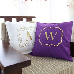 elegant monogram pillow cover - Pillowcases And Shams