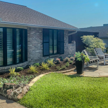 Front Entry Transformation: Flagstone Patio & Specimen Garden | Dallas, TX