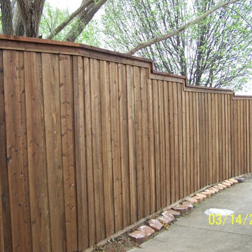 Cap Rail Board on Board Fence Step