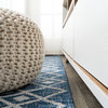 Tokay Bohemian Geometric Indoor/Outdoor Area Rug, Blue/Ivory, 8'x10'