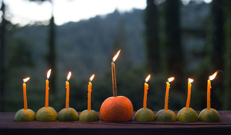 Simply Beautiful Hanukkah: Make an Easy Citrus Menorah