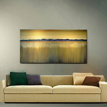 Original painting 24x48 landscape Decorator Wall Art
