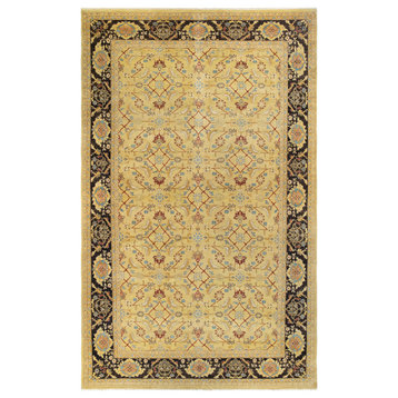 Eclectic, One-of-a-Kind Hand-Knotted Area Rug Green, 10'2"x15'10"