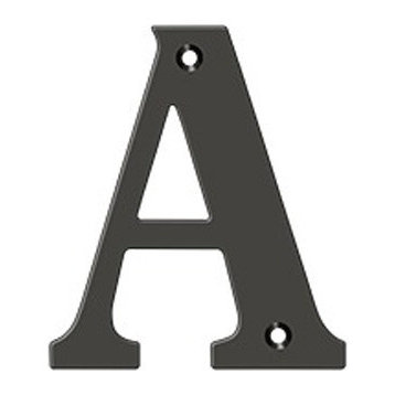 RL4A-10B 4" Residential Letter A, Oil Rubbed Bronze