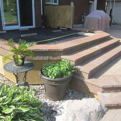Third level ready for stone - Landscaping Stones And Pavers