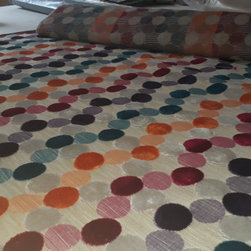 Fauteuil Voltaire, dossier sculpt&eacute; - Upholstery Fabric