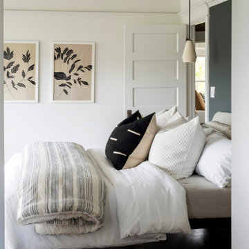 Primary Bedroom with Mud Cloth Pillow