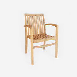 Wintons Teak Plato Armchair - Outdoor Dining Chairs