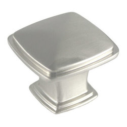 Cosmas - Cosmas 4391SN Satin Nickel 1-1/4&rdquo; Square Cabinet Knob [10-PACK] - Cabinet And Drawer Knobs