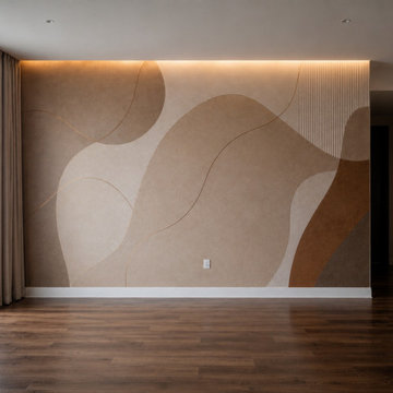 Modern Organic TV wall Design