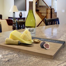 Epicureanist Bamboo & Slate Cheese Serving Tray - Serving Trays