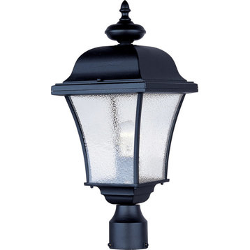 Senator 1-Light Outdoor Pole/Post Lantern, Black