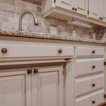 Knotty Pine to Linen with Brown Glaze