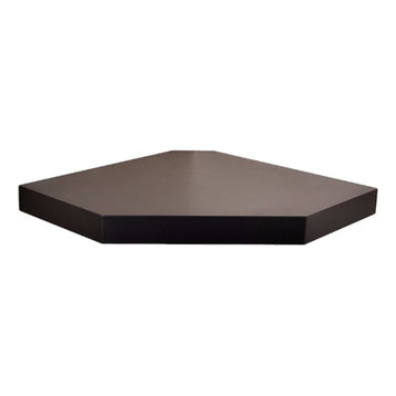 Chicago Wall Floating Corner Shelf, Espresso