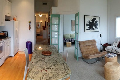 Inspiration for a mid-sized timeless living room remodel in Boston