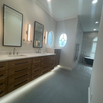 Vanity Area and Peek of Wet Room