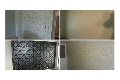 Wallpaper and Mural Feature Walls