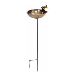 Achla Designs Heart-Shaped Birdbath with Stake - Bird Baths