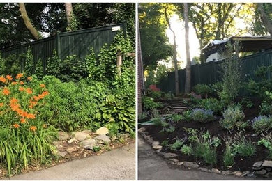 フィラデルフィアにあるエクレクティックスタイルのおしゃれな庭の写真