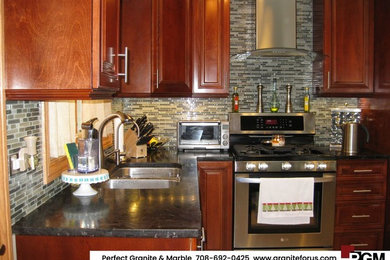 Brown Antique Leather kitchen countertops