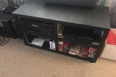 Custom oak cabinet