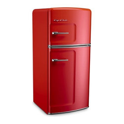 Big Chill - Big Chill Studio 14.4 cu. ft. Top-Freezer Fridge - Cherry Red - Refrigerators