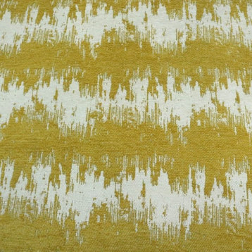 Iggy Contemporary Chenille Jacquard Upholstery Fabric, Curry