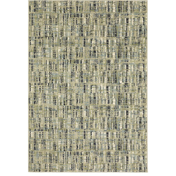 Oriental Weavers Sphinx Seneca Se01A Contemporary Rug, Beige/ Green, 2'3"x7'6"