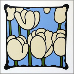 Ivory Tulips - Paintings