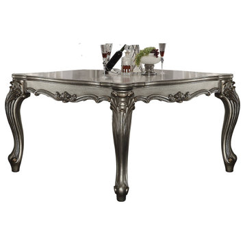 Versailles Counter Height Table, Antique Platinum